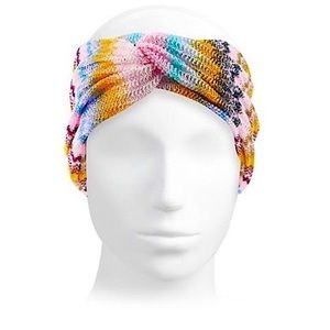 NWT Chevron-Striped Bow Headband